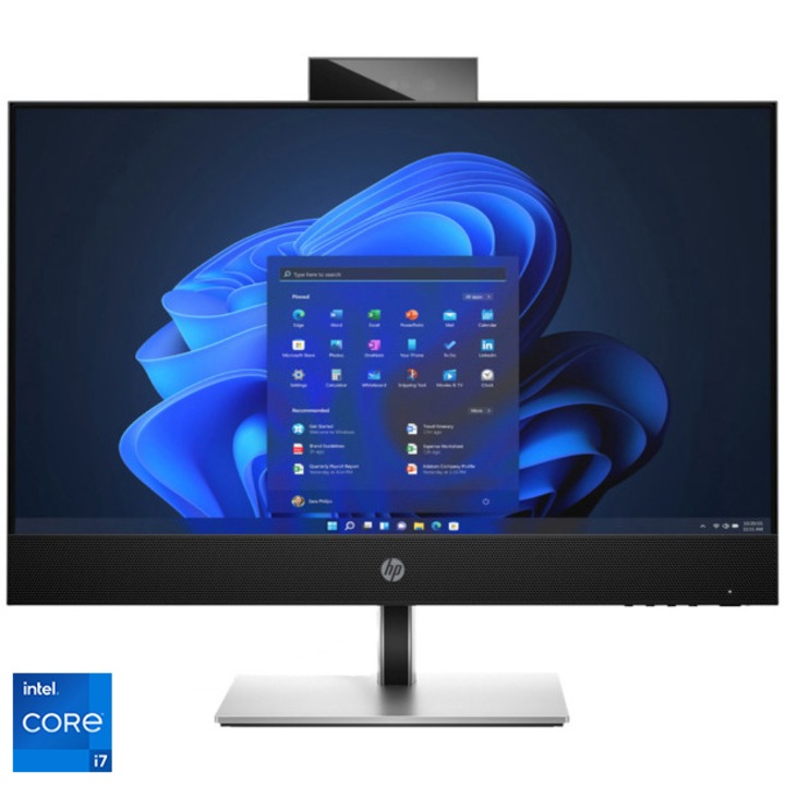 Настолен компютър All-in-One HP ProOne 440 G9, Intel® Core™ i7-13700T, 23.8", Full HD, IPS, Touch, 16GB DDR4, 512GB SSD, Intel® UHD Graphics 770, Windows 11 Pro, Natural Silver, 3y NBD