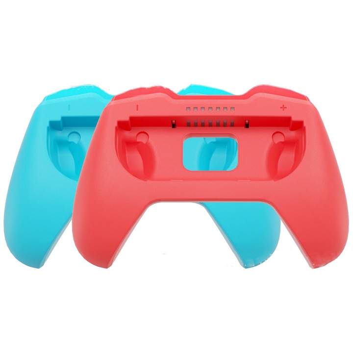 Set 2 huse Gamepad Grip Switch, rosu/albastru
