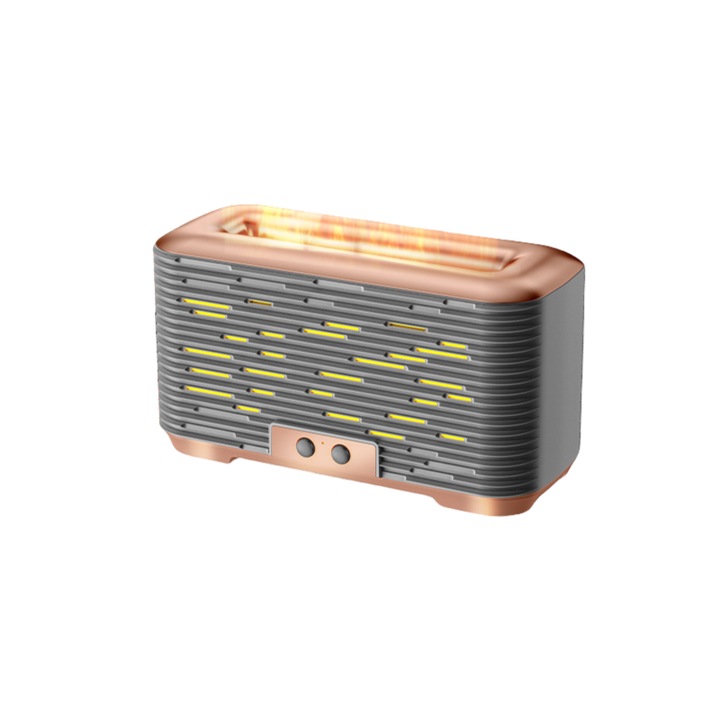 Овлажнител, 3-скоростна синхронизация, 350 ML голям капацитет, USB интерфейс, атмосфера на светлина и сянка, ароматерапия с етерични масла, ултразвук, злато