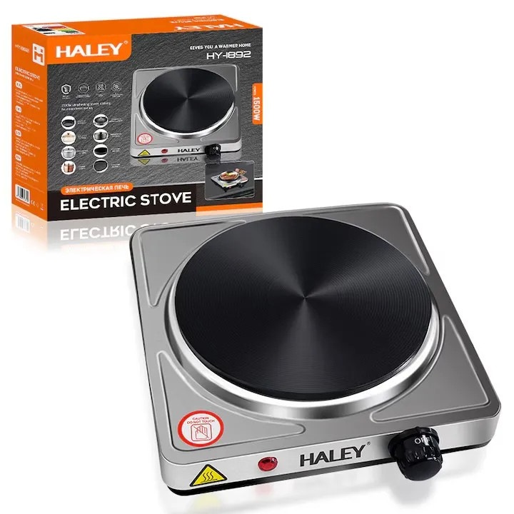 Plita Portabila din Otel Inoxidabil HY-1892, Putere 1500W, Design Compact 29 x 8 x 25.8 cm, Ideala pentru Gatit Rapid si Eficient