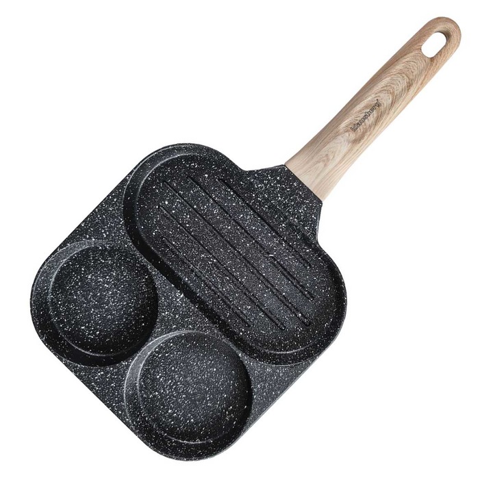 Тиган, Klausberg, 3 секции, черен, 18.5x18.5x2.5cm