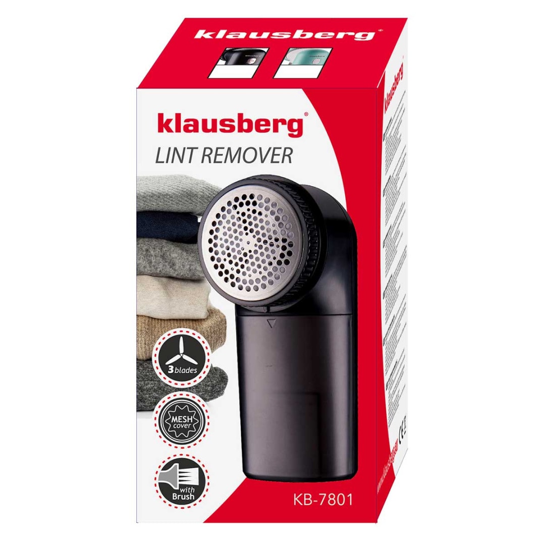 Aparat de curatat haine, Klausberg KB-7801, compact, negru