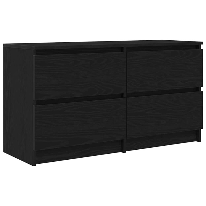 vidaXL fekete szerelt fa TV-szekrény 100x35x54 cm 22.95 kg