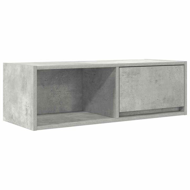 vidaXL betonszürke szerelt fa TV-szekrény 80x31x25,5 cm 10.7 kg