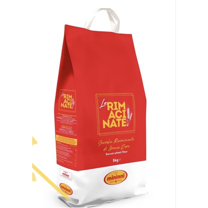 Faina Semola Rimacinata Grano Duro 5kg - Mininni, pentru paste si paine, textura fina