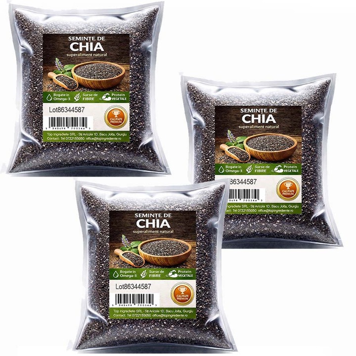 Seminte de Chia Pachet 3 x 1kg