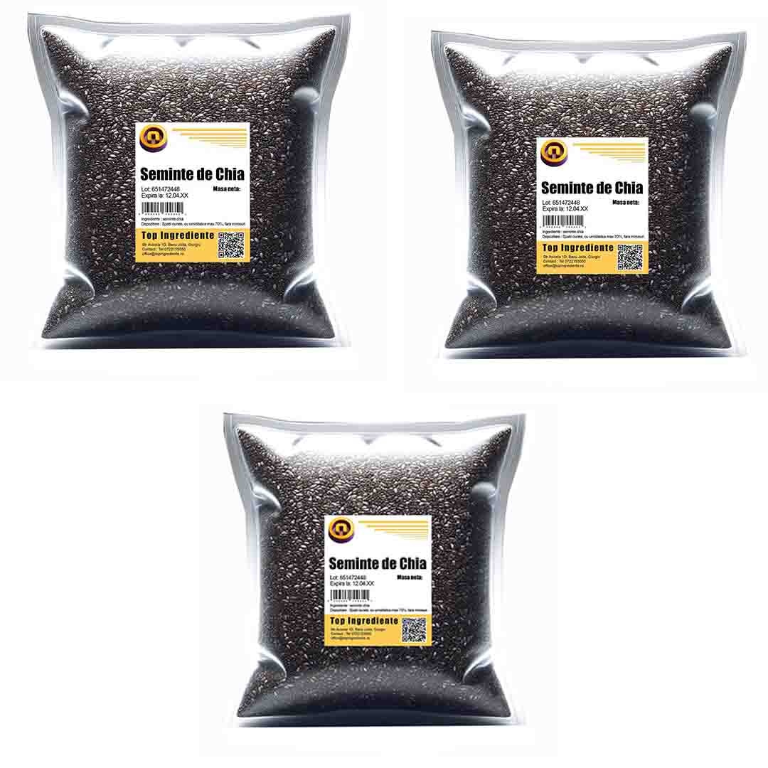 Seminte de Chia Pachet 3 x 1kg - eMAG.ro