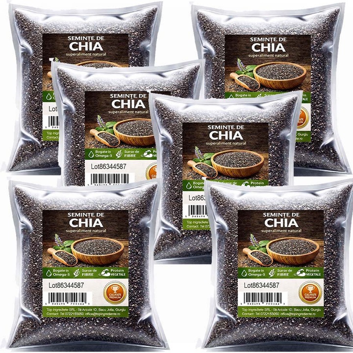 Seminte de Chia Pachet 6 x 1kg