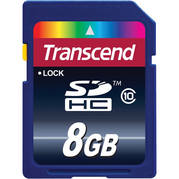 Карта памет Transcend SDHC, 8GB, Клас 10