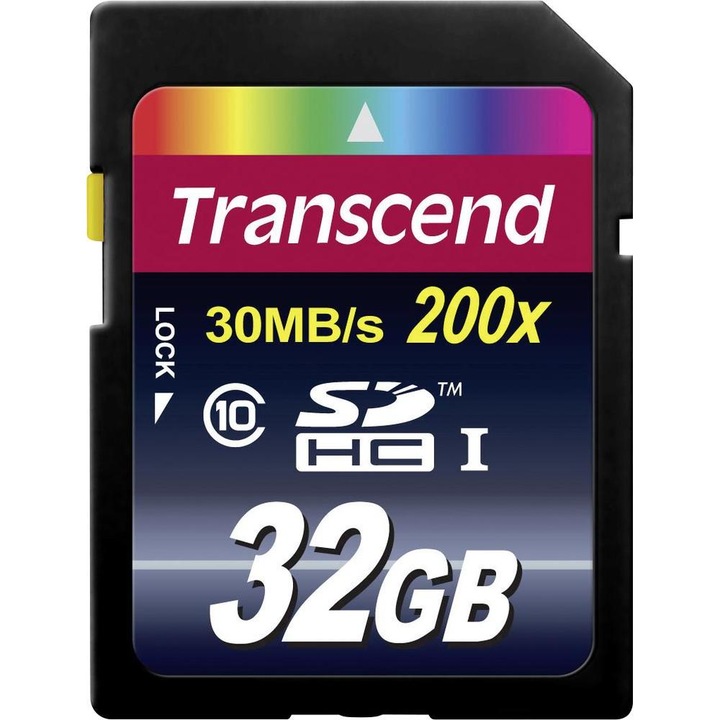 Карта памет Transcend SDHC, 32GB, Клас 10