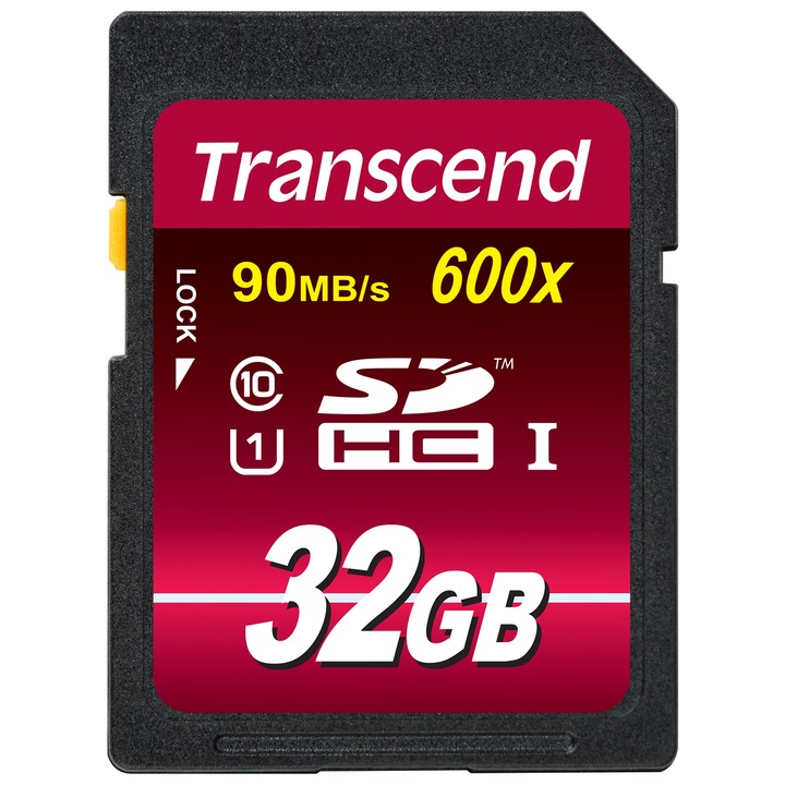 Карта памет Transcend SDHC, UHS-I, 32GB, Class 10, 600x