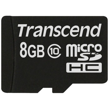 Card de memorie Transcend MicroSDHC, 8GB, Class 10 Card de memorie Transcend MicroSDHC, 8GB, Class 10