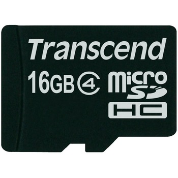 Card de memorie Transcend MicroSDHC, 16GB, Class 4 Card de memorie Transcend MicroSDHC, 16GB, Class 4