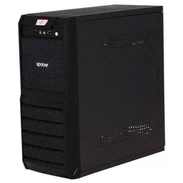 Carcasa Spacer SPC-NEWGALAXY, ATX Mid-Tower, 500W, Negru