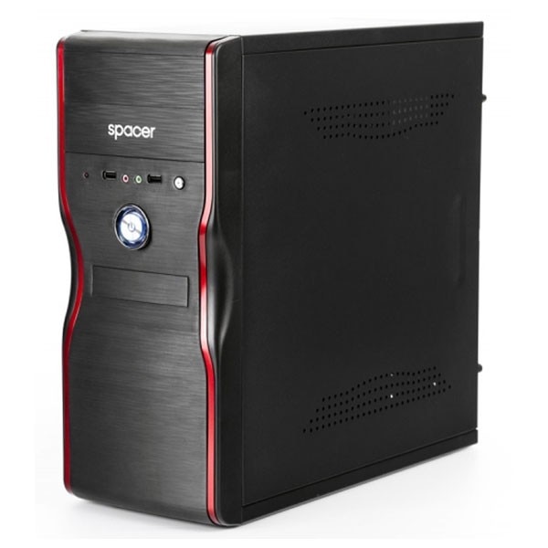 Carcasa Spacer SPC-NEWMERCURY, ATX Mid-Tower, 500W, Negru