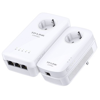 Kit Adaptor + Amplificator Powerline TP-Link TL-WPA8630PKIT AV1200, priza AC Kit Adaptor + Amplificator Powerline TP-Link TL-WPA8630PKIT AV1200, priza AC