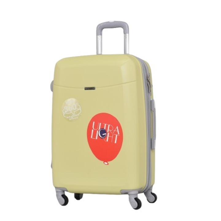 Troler, PERFECT LINE, 67/45/27 cm, Galben