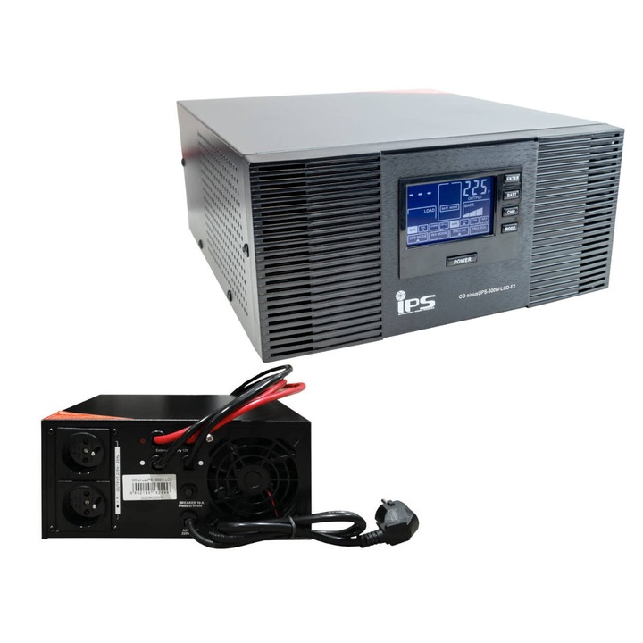Sursa de urgenta IPS CO-sinusUPS-1000W, 1000VA, 12V, 257,5x290,35x120mm, 12,2kg