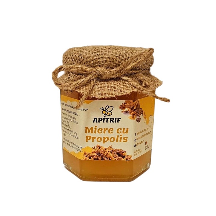 Miere cu propolis, APITRIF, 100% naturala, 250 g