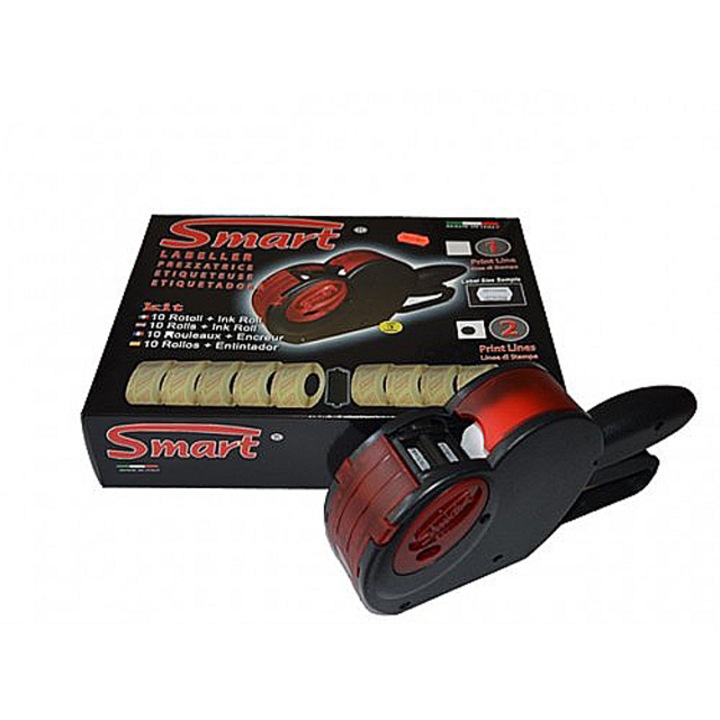 Pachet promo: Marcator de pret Printex Smart 1, 26x12, un rand + 10 role de etichete + o tusiera