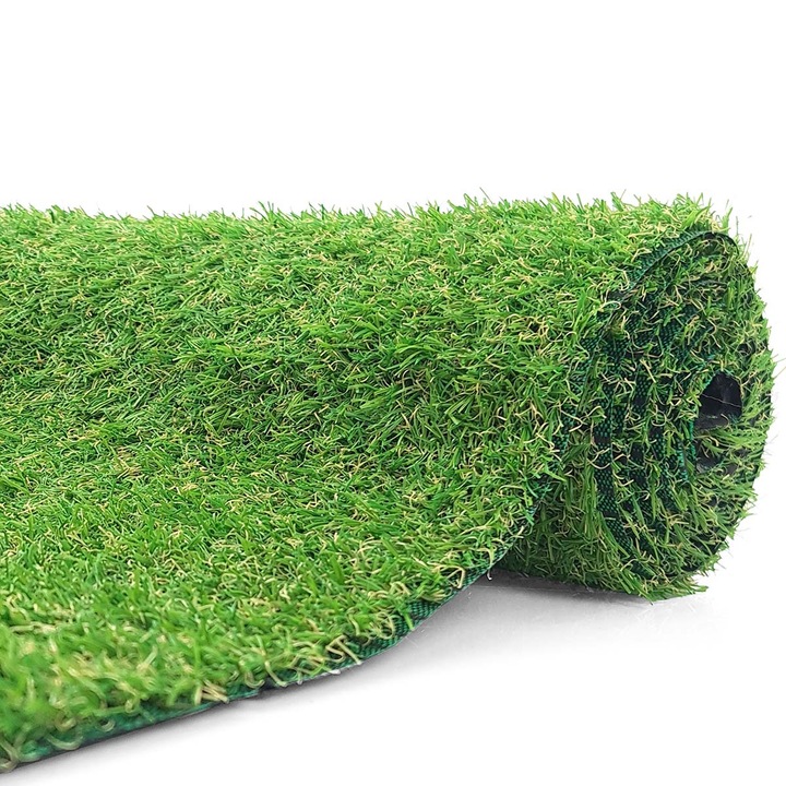 Műfű, Zöld, 100x200cm, Természetes megjelenés, Udvar, Terasz, Kert