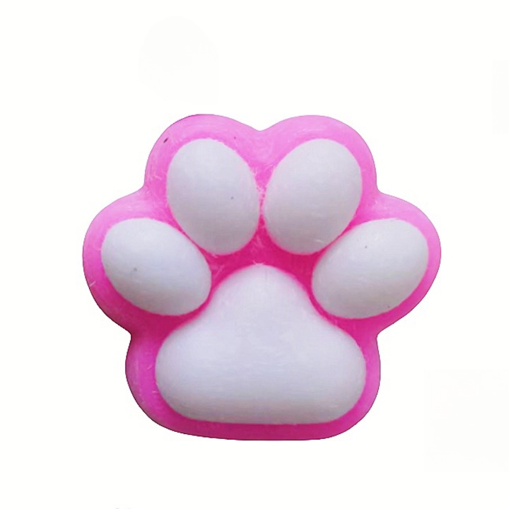 Stresszoldó játék, 7 cm, szilikon, rózsaszín, gyerekeknek és felnőtteknek