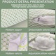 Perna multifunctionala, pentru gravide si alaptare, Hggzeg, Perna gravide, Forma de H, Ergonomica, Husa detasabila, Confortabil, Usor de curatat, Lavabila, Suport Burta, Picioare, Cap, Gat, Spate, Bumbac poliester, 62x112cm, Verde deschis