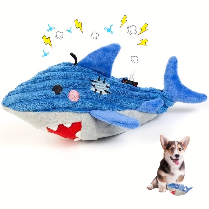 Играчка за кучета Играчка за кучета със звуково кучешко въже - Акула