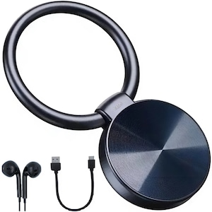 Mini Reportofon Breloc Spion Vala Tech®️, 32GB, 24H Inregistrare Continua, Stand-by 30 Zile, Activare Vocala, Reducere Zgomot, Functie MP3, Conectivitate OTG, Un Singur Buton, Salvare Automata, Functie Segmentare, Spionaj, Profesional, Casti CADOU