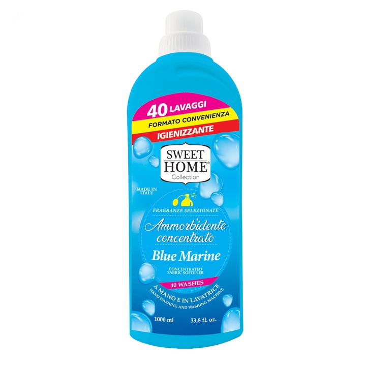 Balsam de rufe Sweet Home Blue Marin, 40 spalari, 1l