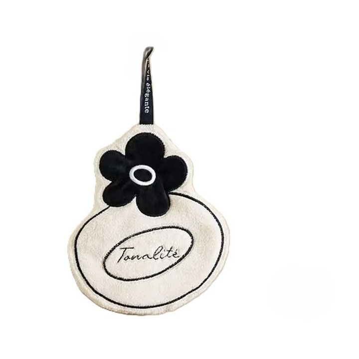 Кърпа за ръце, двуслойна, абсорбираща, бързосъхнеща, фина бродерия, френски стил, 21x21см