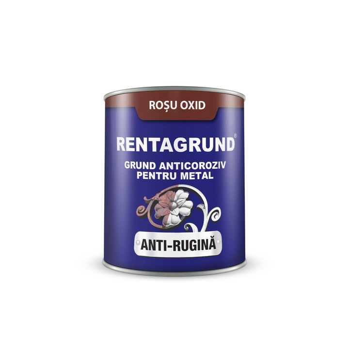 Grund metal Policolor, rosu oxid, 0.75 L