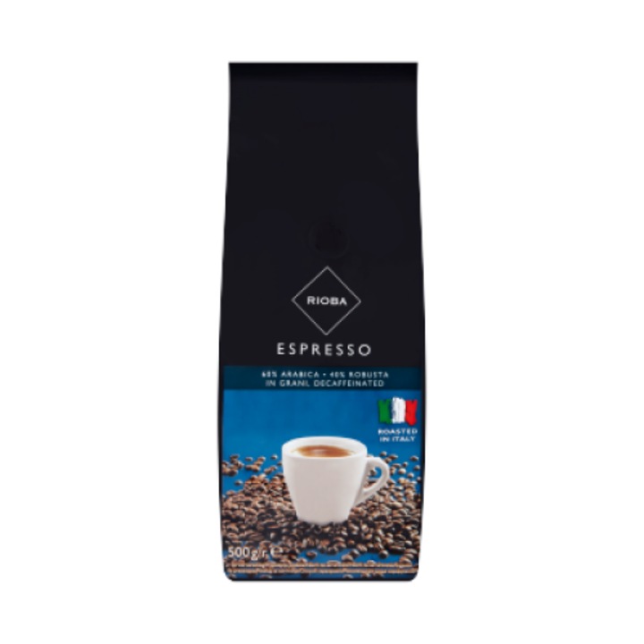 Espresso boabe de cafea decafeina 500g - Rioba