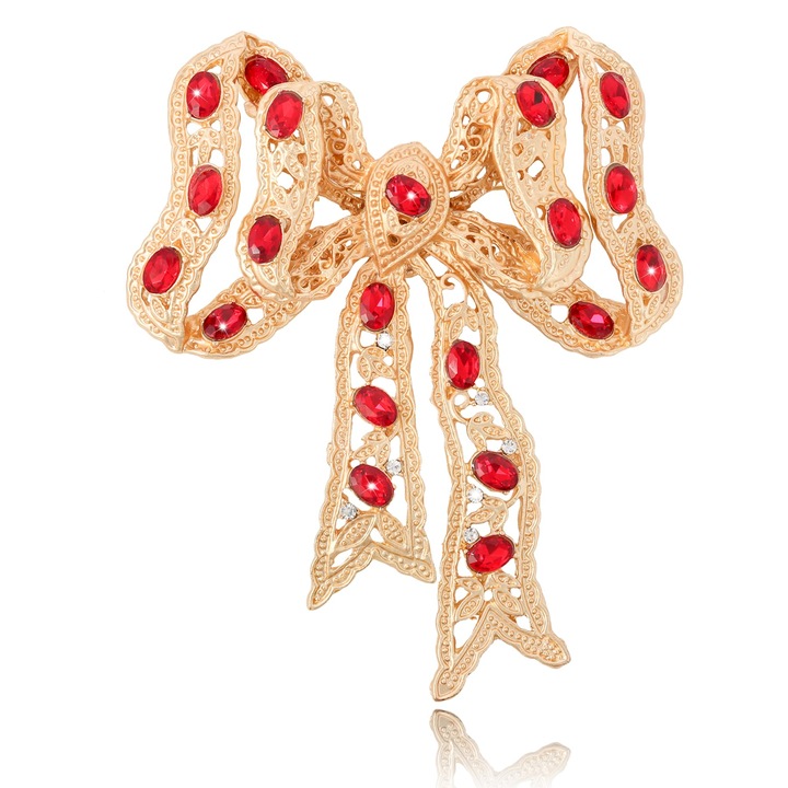 Brosa dama, Forma Bowtie，8.5 x 7cm
