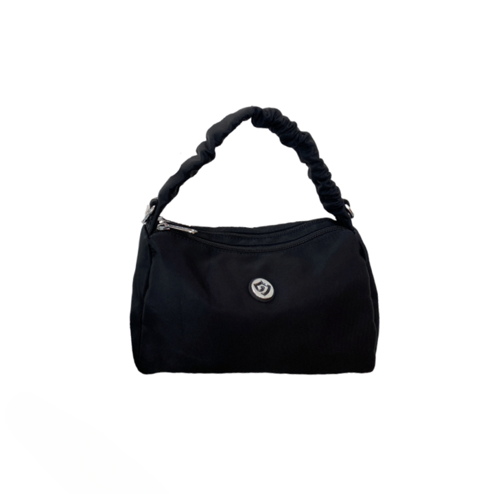 JIELSHI női táska, nagy kapacitású, 2 cipzáros, vízálló, fekete, 21x11x12cm