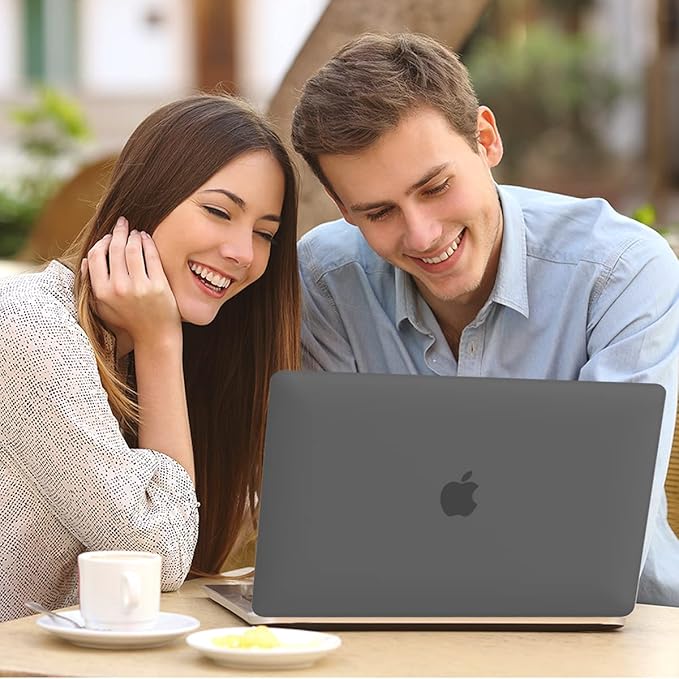 Carcasa pentru MacBook Air 13 2022 / 2024 M2 M3, 13.6 inch, mata ultra-subtire, Negru