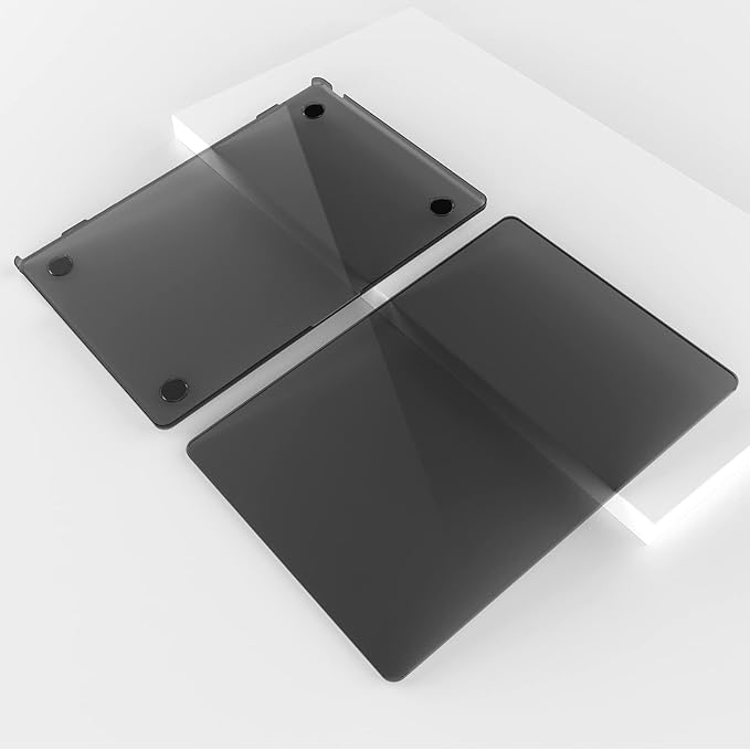 Carcasa pentru MacBook Air 13 2022 / 2024 M2 M3, 13.6 inch, mata ultra-subtire, Negru