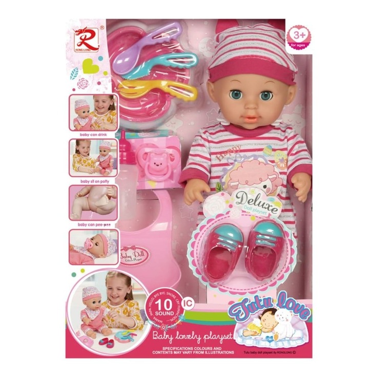 Tutu Love interaktív játék baba kiegészítőkkel