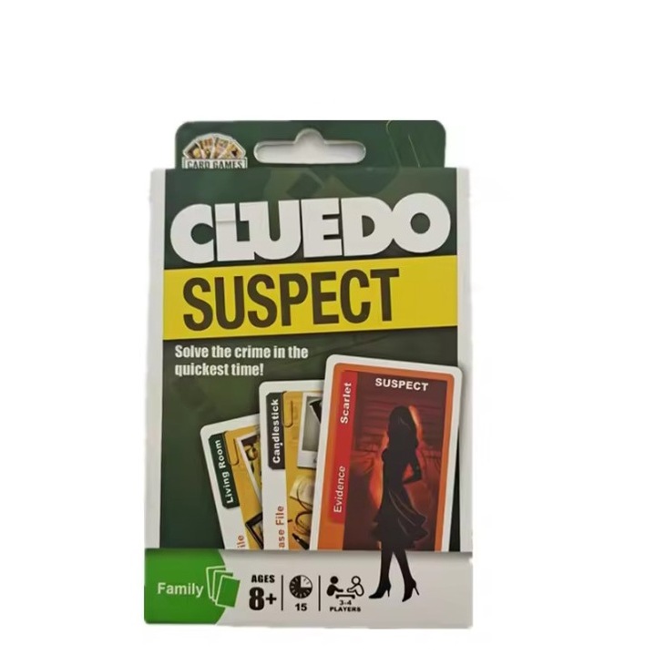 Настолна игра с карти, Cluedo Suspect, EVNC, 3-4 играча, +8 години