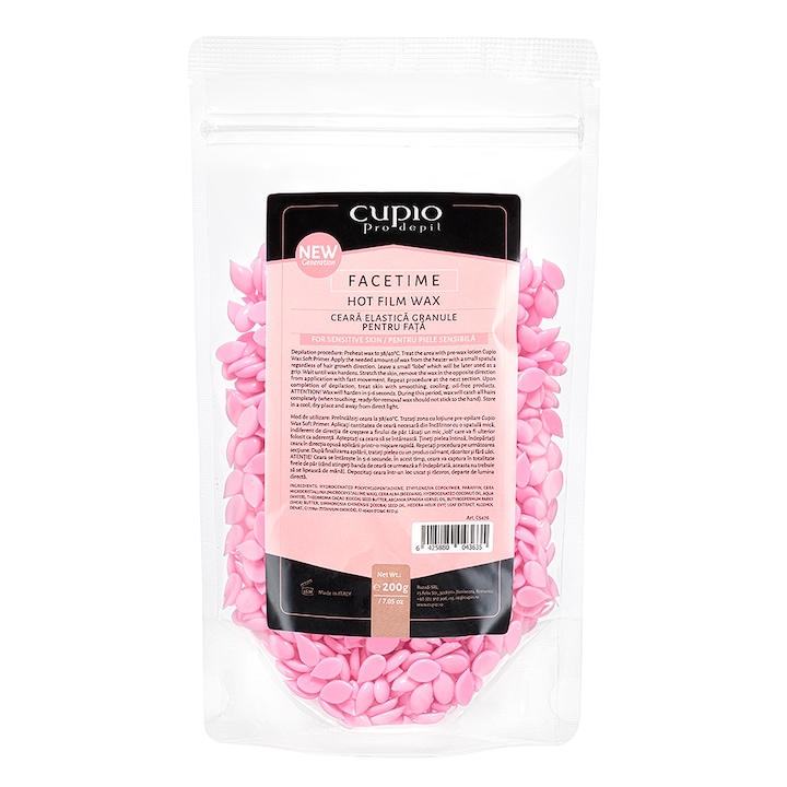 Ceara elastica granule pentru fata Cupio Facetime 200g