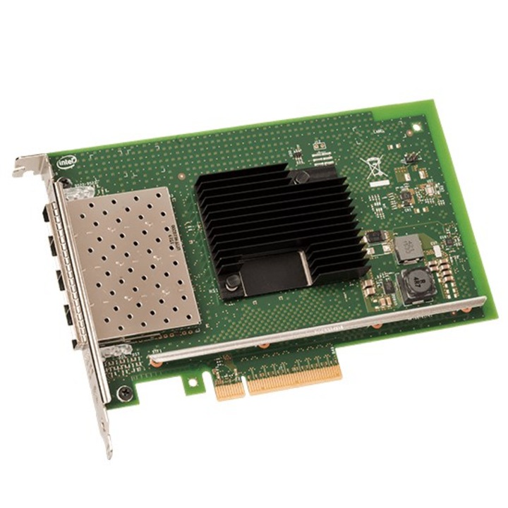 Card retea Intel X710DA4FHBLK, 10000 Mbit/s, 4 porturi Ethernet, negru, PCIe v3.0