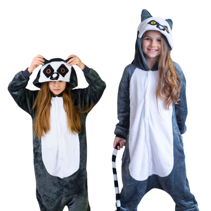 Onesie Kigurumi Pajamas Costume Lemur