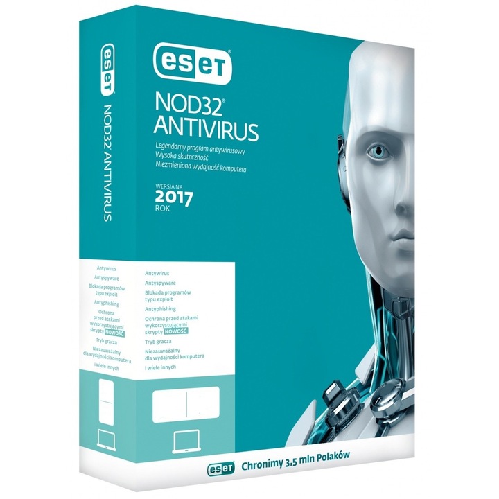 Antivirus ESET NOD32 PL Box 1U 2Y