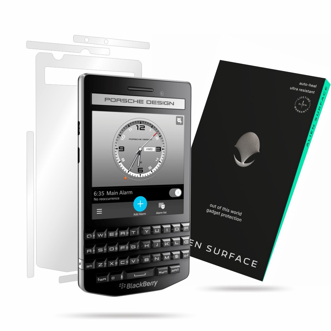 Folie Alien Surface, BlackBerry Porsche Design P9983, protectie spate, laterale