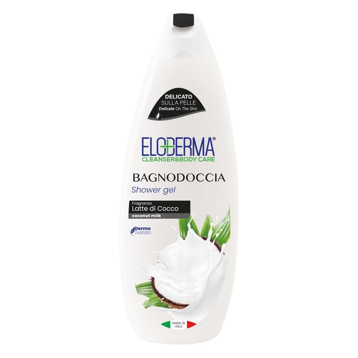 Gel de Dus Eloderma Lapte de Cocos, 600ml