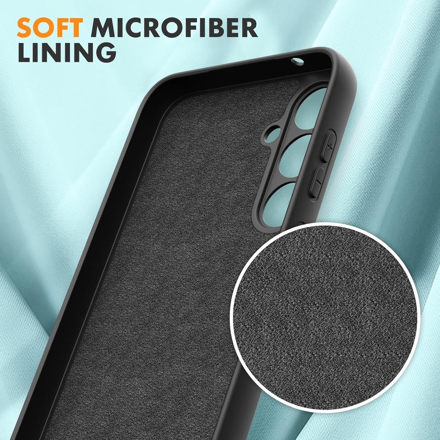 Husa Soft Touch, slim, ALC Mobile, anti soc, compatibila cu Samsung Galaxy S24 FE, Negru Tpu
