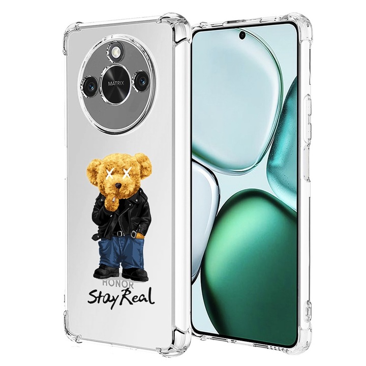 Противоударно покритие за honor x9c smart, airbag pro, clear, stay real
