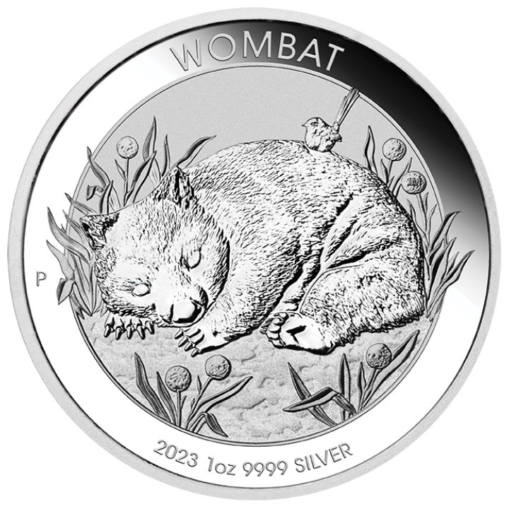 Moneda Argint Australian Wombat, 2023, 1 Oz, 31.1 g, puritate 999