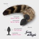 Dop Anal cu Coada Foxy Delight din Silicon, Placere Senzuala si Eleganta in Jocurile de Rol, Negru