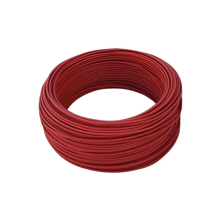 Cablu electric FY, H07V-U, 2.5 mm², 100 m, rosu